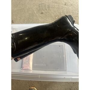 Hunter Original Tall Gloss Black Rain Boots for Women - Size US 10